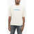 A PAPER KID Cotton Crew-Neck T-Shirt Witth Logo-Print White