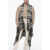 Isabel Marant Etoile Checked Asymmetric Vest With Fringed Hem Beige