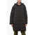 Armani Emporio Reversible Quilted Jacket With Hood Black