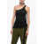 Rick Owens Drkshdw Asymmetric Design Ziggy Banana Tank Top Black