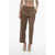 Prada Houndstooth Virgin Wool Pants With Belt Loops Brown