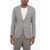 CORNELIANI Unlined Gate Linen Blend Blazer With Gingham Motif Beige