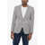 CORNELIANI Cc Collection Houndstooth Linen Blend Reset Blazer Multicolor