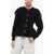 Alexander McQueen Cashmere Blend Cardigan With Peplum Bottom Black