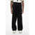 Jil Sander Single-Pleated Virgin Wool Pants With Belt Black