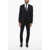 Brian Dales Wool Blend Slim Fit Suit With Flap Pockets Black