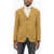 CORNELIANI Circle Unlined Virgin Wool Blazer With Patch Pockets Yellow