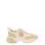 Tory Burch 'Good Luck' Beige Low Top Sneakers With Logo Detail And Oversized Platform In Suede Woman Beige