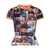 Diesel Diesel T-Uncall Stretch Jersey Top With Livestream Print MULTICOLOR