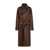 LEMAIRE Lemaire Wrap Coat With Contrast Stitch Clothing BROWN