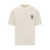 DRÔLE DE MONSIEUR Drôle De Monsieur Slogan Fleurs Cotton Crew-Neck T-Shirt Beige