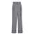 Brunello Cucinelli Grey Pants With Belt Loops In Wool Blend Woman GREY