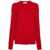 Miu Miu Miu Miu Crew-Neck Cable-Knit Jumper Red