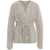 Soft Goat Fluffy cashmere cardigan Grey