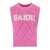 Ganni GANNI PINK VEST WITH LOGO Pink