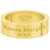 Maison Margiela Ring With Logo Design YELLOW GOLD PLATING BURATTATO