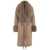 Guess by Marciano Wool coat with faux fur Brown