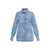 Ganni Ganni Bleach Denim Shirt Blue