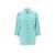 Ganni Ganna Cotton Striped Shirt Green