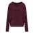 FEDERICA TOSI FEDERICA TOSI BURGUNDY LASER SWEATER Red