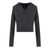 FEDERICA TOSI FEDERICA TOSI DARK GREY POLO SWEATER Grey