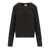 Ganni GANNI MELANGE BLACK CREWNECK JUMPER Black