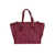 MARCELLA GIANNI CHIARINI LEATHER AND FABRIC BAG Fuchsia