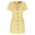 ROTATE Birger Christensen Rotate Birger Christensen Yellow Short-Sleeve Dress With Sequins YELLOW