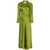 forte_forte Forte_Forte Silk Satin Crossover Dress Clothing GREEN