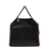 Stella McCartney '3Chain' Mini Black Tote Bag With Logo Engraved On Charm In Vegan Leather Woman Black