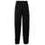 PLAIN Black Cargo Pants With Pockets Woman Black