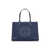 Tory Burch Tory Burch Ella Small Recycled Nylon Tote Bag BLUE