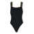 Versace Black One-Piece Swimsuit With Greca Detail In Stretch Polyamide Woman Black