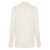 SEVENTY Seventy White Long-Sleeve Silk Shirt Beige