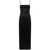 Ganni Ganni Crinkled Satin Midi Slip Dress Clothing 099 BLACK