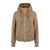 Herno Herno Camel Sweatshirt In Infinity Wool And Nylon Ultralight Beige