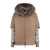 Moorer Moorer Short Hazelnut Hood Matched With Down Jacket BROWN