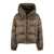 Max Mara Max Mara Dark Green Crop Quilted Anti-Drip Canvas Down Jacket GREEN