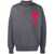 AMI Paris AMI Paris Sweater GREY RED