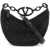 Valentino Garavani Mini Vlogo Moon Bag Hobo Purse With JET/NERO