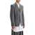 Comme des Garçons Striped Wool Jacket GRAY/OFF WHITE