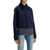 AMI Alexandre Matiussi Cropped Canvas Jacket For Women BLEU MARINE/ BLEU ARGILE