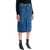 AMI Alexandre Matiussi Denim Midi Skirt In Seven BLEU USED