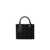 Elisabetta Franchi ELISABETTA FRANCHI BLACK MONOGRAM SMALL SHOPPING BAG WITH CHARMS Black