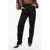 Armani Virgin Wool Straight-Fit Pants With Drawstring Black