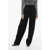 THE ATTICO Virgin Wool Baloon-Fit Pants With Embroidered Logo Black