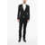 CORNELIANI Virgin Wool Shawl Lapel 2-Button Suit Black