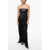 Rick Owens Luxor Sequined Strapless Long Top Black