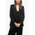 Max Mara Studio Satin Anselmo Blazer With Peak Lapel Black