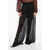 Dolce & Gabbana See Through Silk Chiffon Palazzo Pants Black